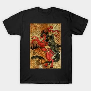 Dark Knight. Gothic Mysteries Design. T-Shirt